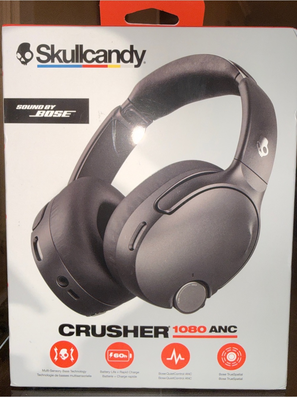 Skullcandy Crusher 1080 ANC Headphones Sound by Bose Black NEW SEALED